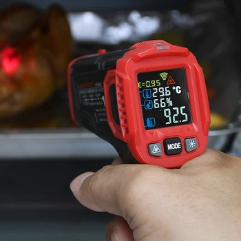 Измерване на температура и влажност на въздуха Habotest HT650C влагомер дигитален термометър инфрачервен лазерен термометър метеорологичната станция