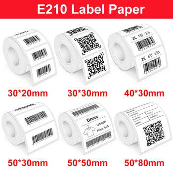 Многоразмерный Хартиен костюм за етикети E210 за Термопринтера Етикети E210 Phomemo M110 Label Maker E210 Самозалепващи Стикер за принтери