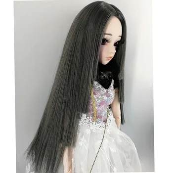 Нов стил, 1/3 1/4 1/6 1/8, перука Bjd SD, дълга права коса, висока жично перука BJD за кукли BJD, много цветове