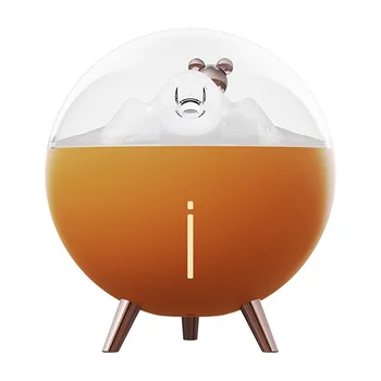 Овлажнител на въздуха USB Тих Космически Мечка с Led Подсветка Мини Humidificador Туманообразователь Ароматерапия за Домашния Офис Оранжево