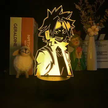 Аниме led лампа My Hero Academia Denki Kaminari за декор спални, подарък за рожден ден, манга-приспособление, статуетка Boku no Hero Academia, изкуство