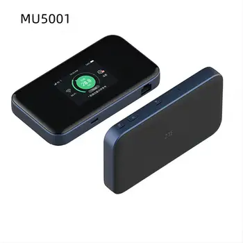 НОВ Рутер ZTE MU5001 5g СЪС СИМ-картата Мобилна Точка за Достъп Sub6 Мрежа 5G Гигабитная Скорост MU5002 2.4-Инчов Сензорен екран Батерия 4500ah