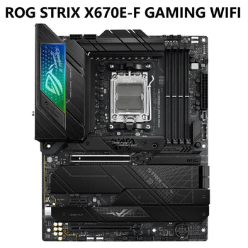 Детска дънната платка ASUS ROG STRIX X670E-F с Wi-Fi 6E жак AM5 LGA 1718 AMD Ryzen 7000 с 16+ 2 стъпки хранене, PCIe 5.0, DDR5