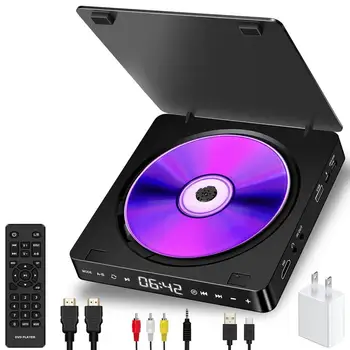 Портативен плейър cd-та, DVD-плейър, cd-та, USB флаш-памет, CD player с защита от пропускане, многофункционален плейър, plug към телевизор или прожектор