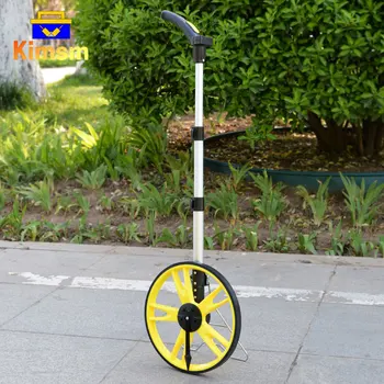 Складное джобно колело за измерване на разстояния, далекомер, на големи разстояния 0-99999,9 м, ръчен, механичен далекомер с рулетка за раницата
