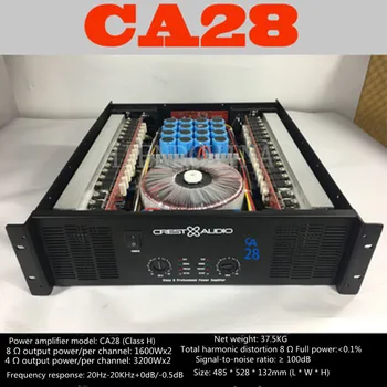CA28 Професионален Усилвател на мощност Pure Power Amp 2 канала (3u) KTV /Сцена/за Домашно забавление KTV 8 Ома 1600 W * 2/3200 W * 2