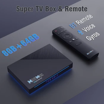 HD Телеприставка TV Box 4 GB/8 GB H96 MAX 3566 мултимедиен плейър RK3566 Android 11 2G/5G Двойна Wifi LAN 1000 BT4.0 4K
