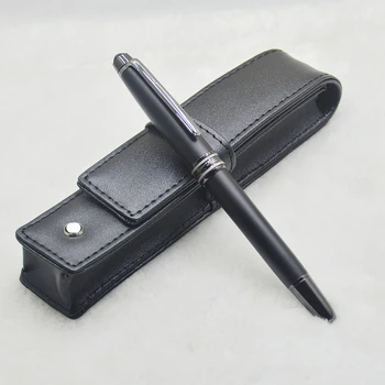 класика висококачествена матирана черна химикалка писалка 163 MB Monte /роликовая химикалка писалка канцеларски принадлежности класа лукс, гел писалка с логото на