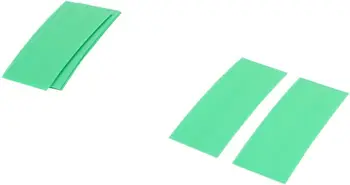 Keszoox 10шт 72 мм х 18.5 мм PVC свиване тръба зелен цвят за батерии 1x18650