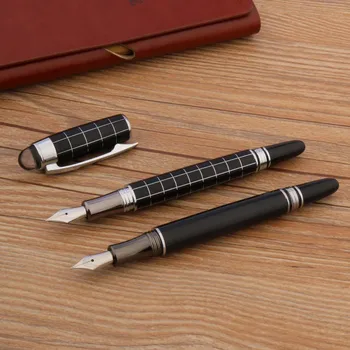 луксозна писалка baoer 79, черна линия, средно съвет, канцеларски материали, ученически пособия за писане