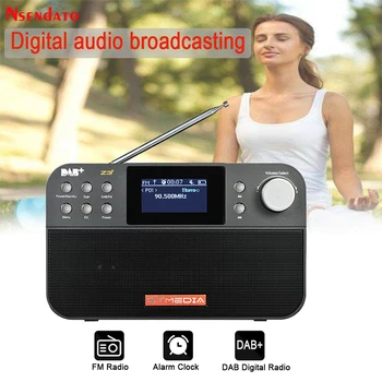 Преносимо радио GTMEDIA Z3 DAB FM стерео с RDS многодиапазонный говорител радио с LCD дисплей, Аларма Поддръжка на Micro SD TF карта