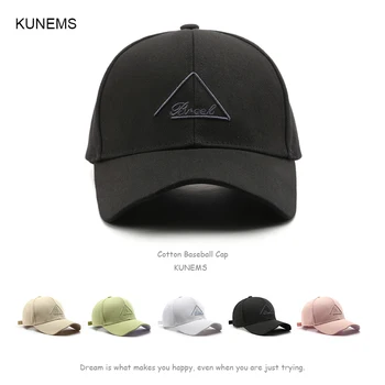 KUNEMS Модерна бейзболна шапка за жени и мъже, памучни шапки, лятна шапка от слънцето, всеки ден на шапки в стил хип-хоп, шапка с козирка, унисекс