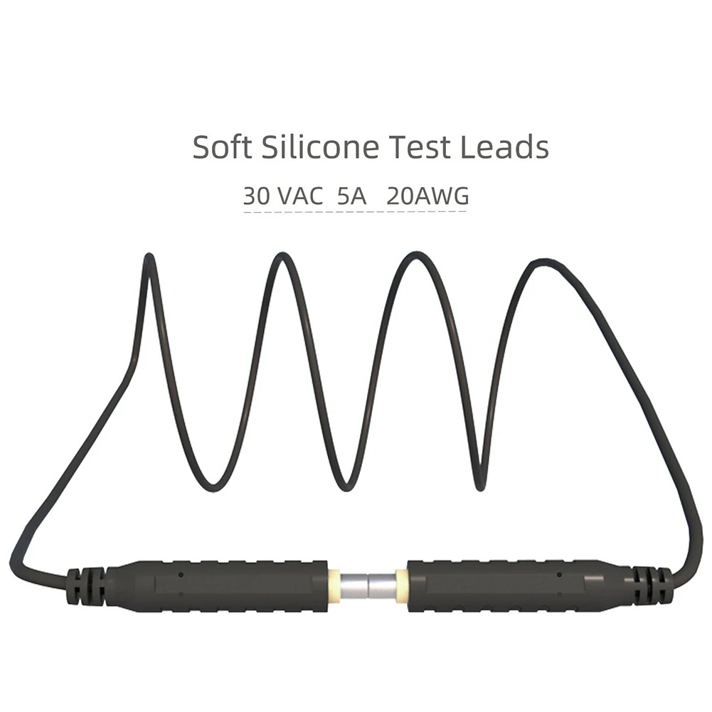 6 бр. магнитни тестови кабели силиконови меки тестване на кабели 30 В 5A ac 3,3 фута напрежение конектори кабели кабели 
