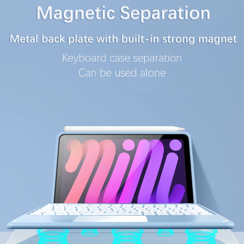 калъфи За ipad калъф безжична magic Клавиатура За ipad Air 4 калъф за iPad Pro 11 калъф 2021 Mini 6 калъф за ipad 9 поколение калъф