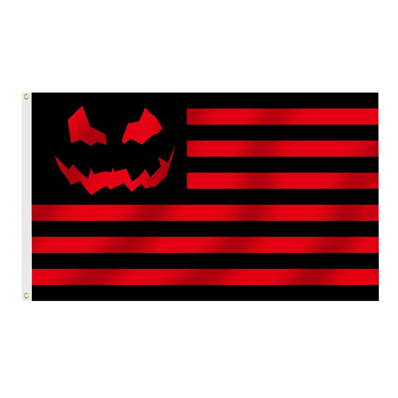 Флаг Хелоуин Ярка цветна усмивка тиквен фенер Флаг Метални люверсы Празничен флаг Хелоуин Парти Градински декор на закрито и на открито